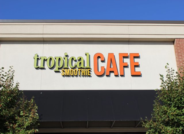 Tropical Smoothie Cafe Front Sign