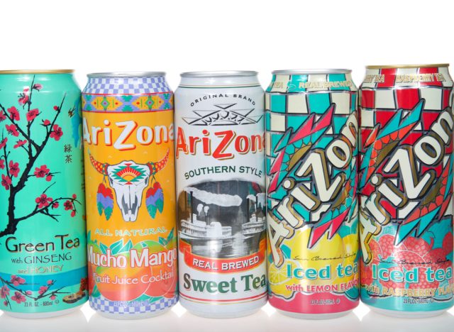 arizona iced tea cans