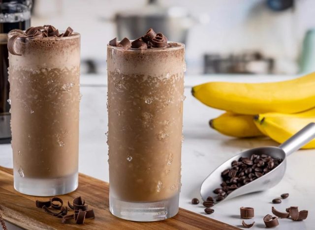 blended banana iced coffee