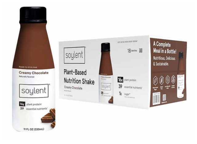 chocolate soylent plant-based nutrition shake