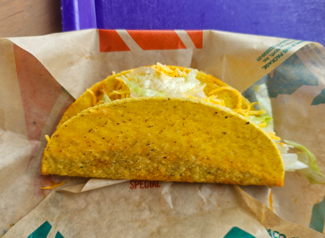 crunchy taco from taco bell.