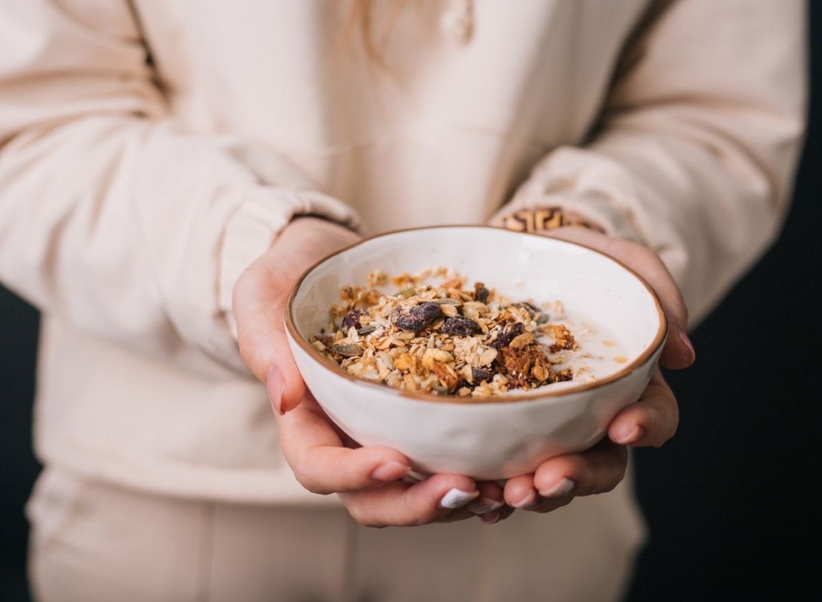 A bowl of oatmeal