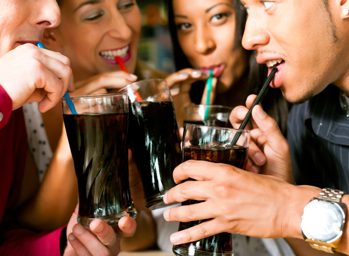 friends drinking soda