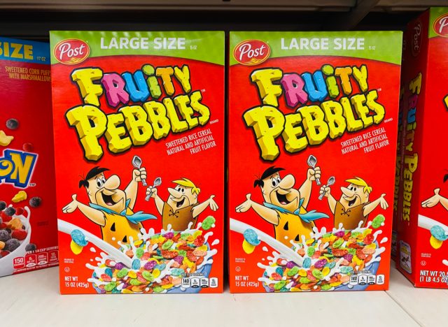 Fruity pebble cereal