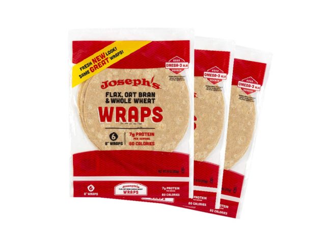 joseph's flax oat bran whole wheat wraps
