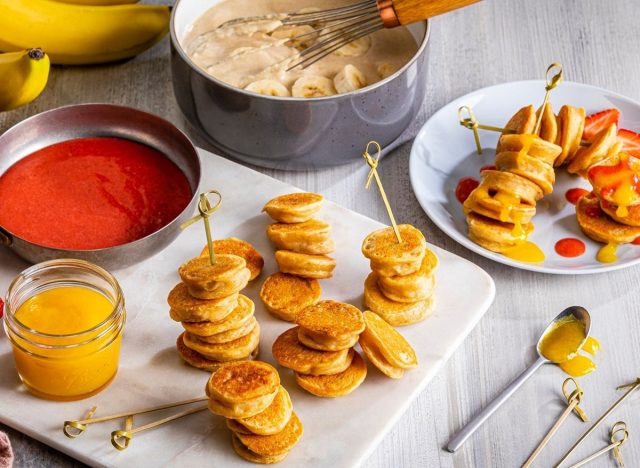 mini banana pancakes