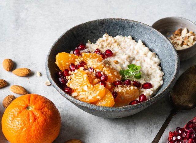 oatmeal oranges almonds