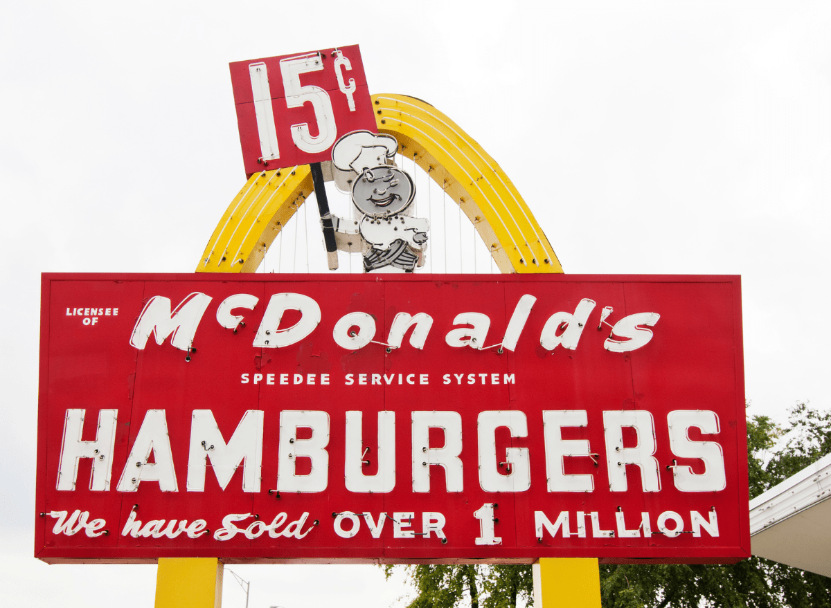 retro mcdonald's sign