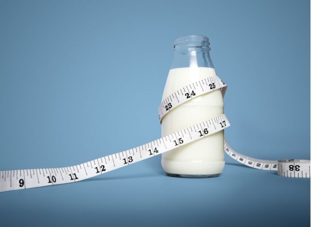skim milk fewer calories