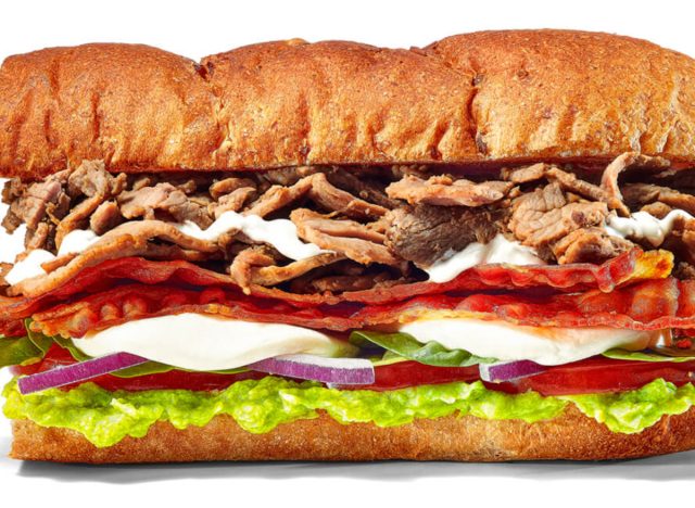 subway steak cali fresh sandwich