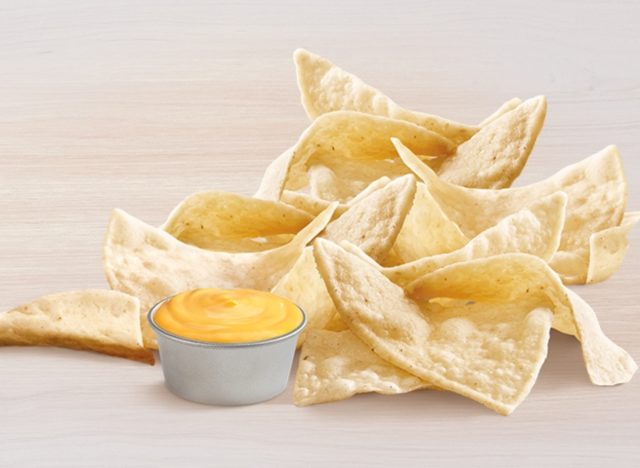 taco bell chips and nacho cheese sauce