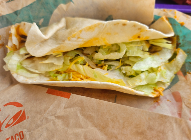 taco bell soft taco.