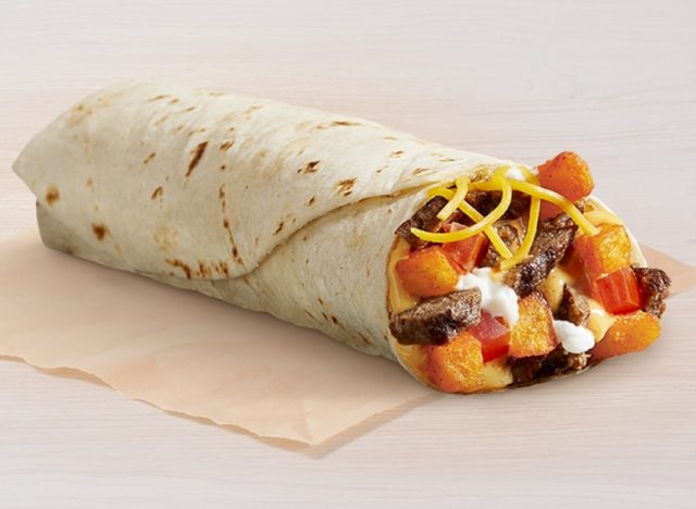 taco bell steak nacho fries burrito