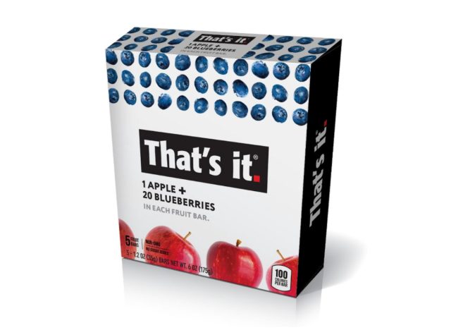 that's it apple and blueberry nutrition bars