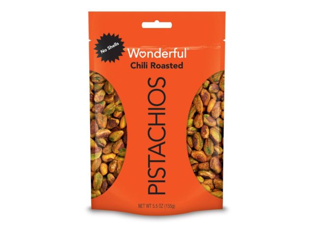 wonderful pistachios, no shell, chili roasted