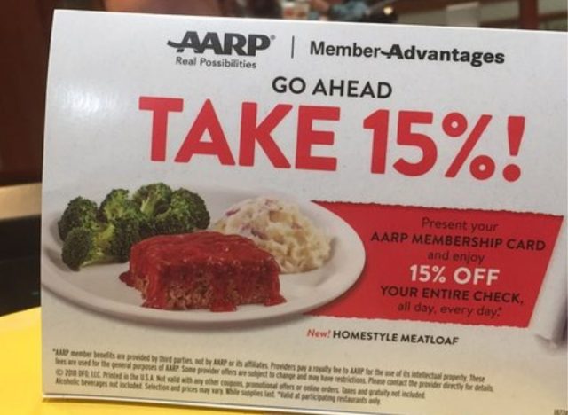 Denny's Discount Available for AARP Members