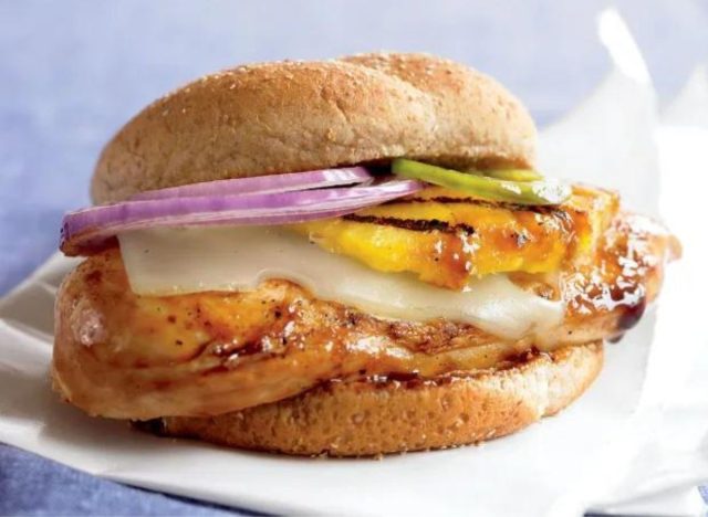 Chicken pineapple sandwich