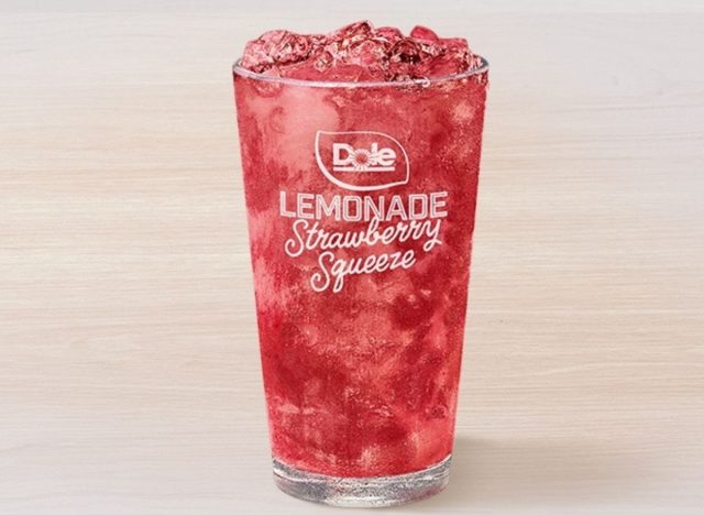 Dole Lemonade Strawberry Squeeze at Taco Bell