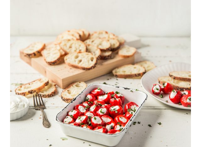 Goat Cheese Stuffed Peppadew Peppers