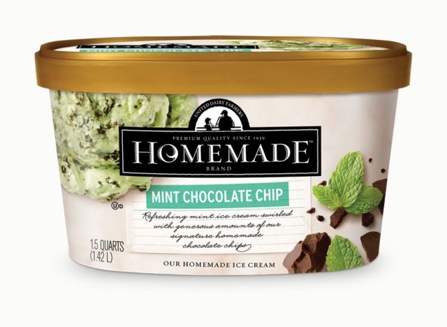 Homemade Brand Mint Chocolate Chip Ice Cream