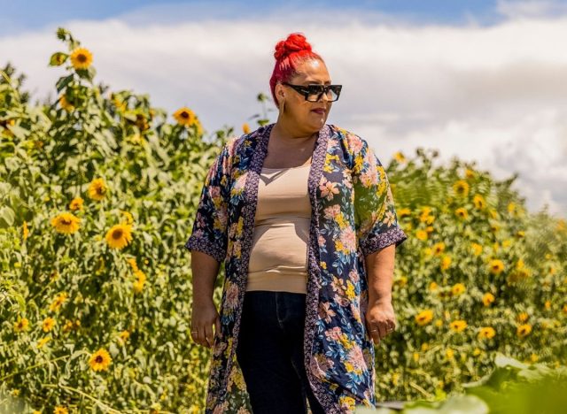 Host Claudia Sandoval at San Xavier Coop Farm