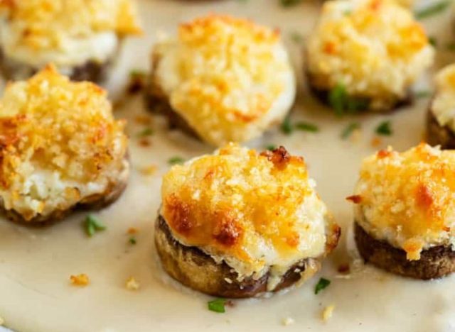 Longhorn Steakhouse White Cheddar Stuffed Mushrooms