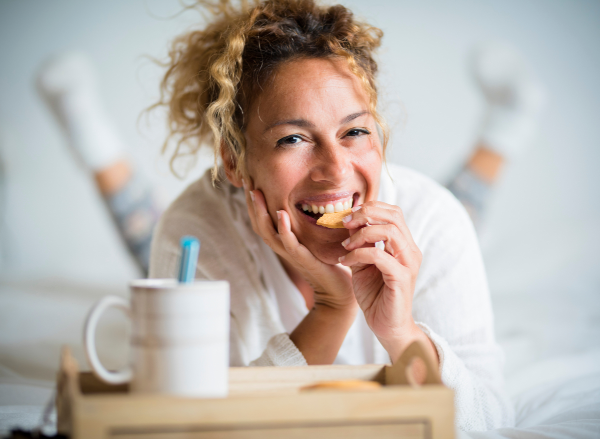 woman eating