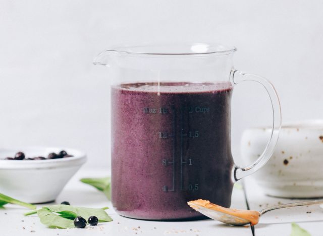 blueberry peanut butter protein smoothie