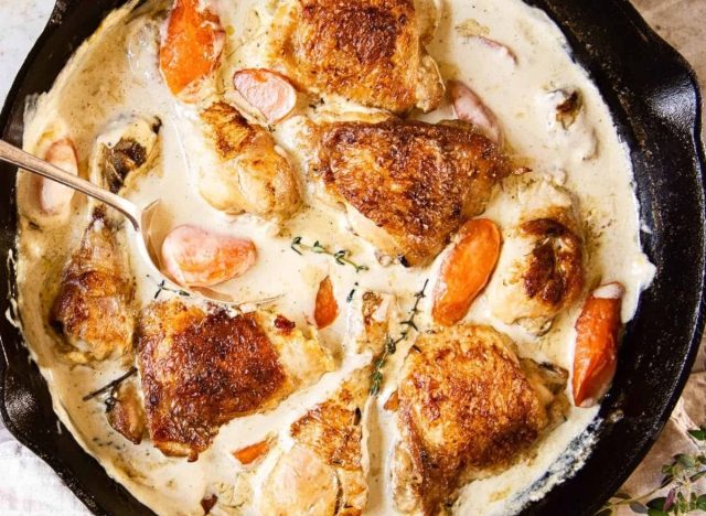 old fashioned chicken fricassee