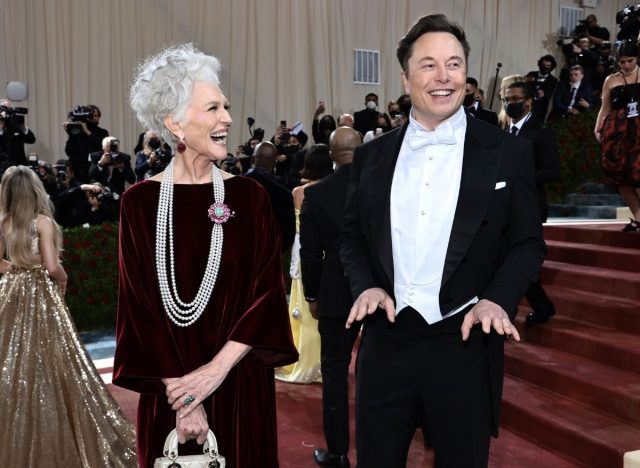 maye musk elon musk met gala