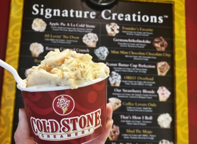 cold stone signature creations menu