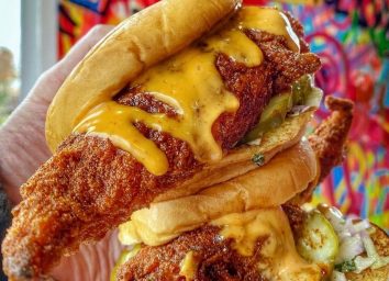 Dave's hot chicken sandwich