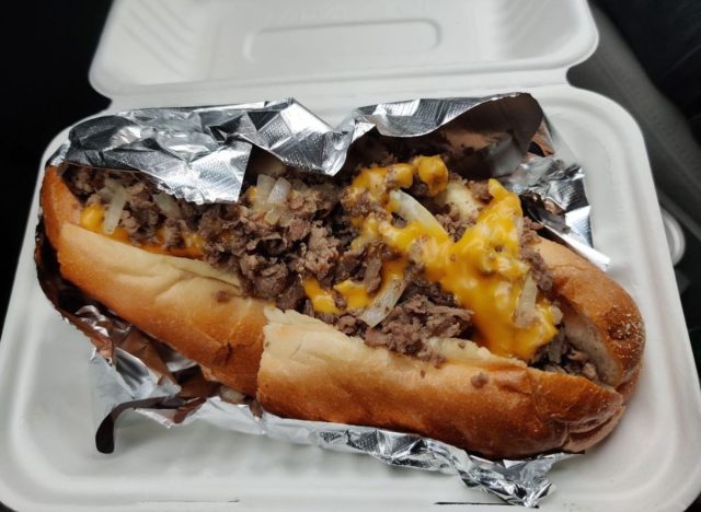 the real thing cheesesteak