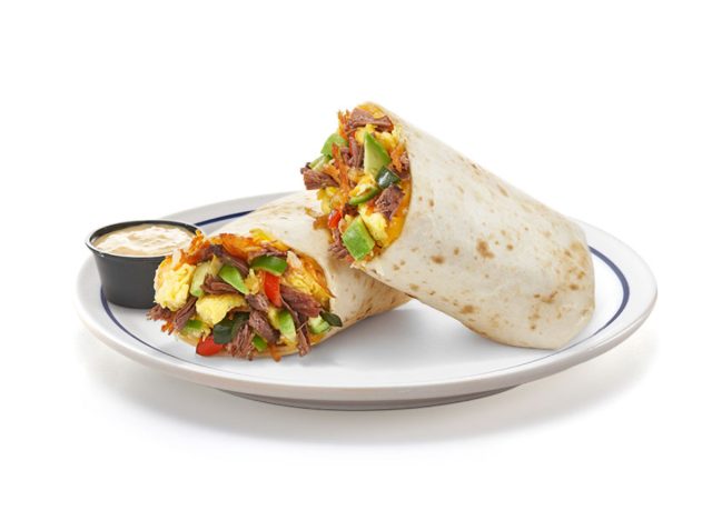 IHOP spicy poblano fajita burrito