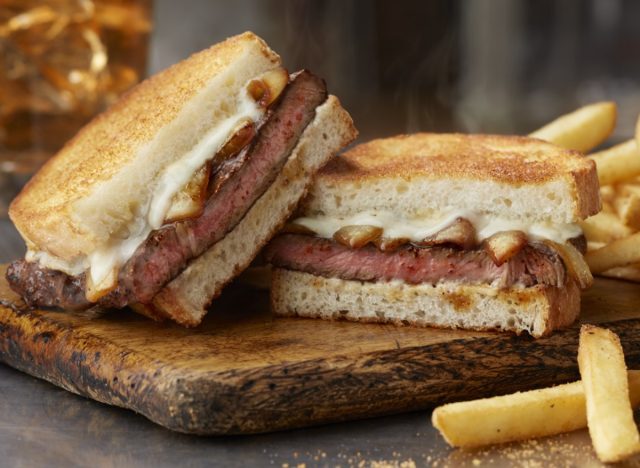 longhorn steakhouse rib eye sandwich