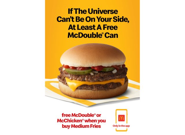 mcdonald's mcdouble promotion