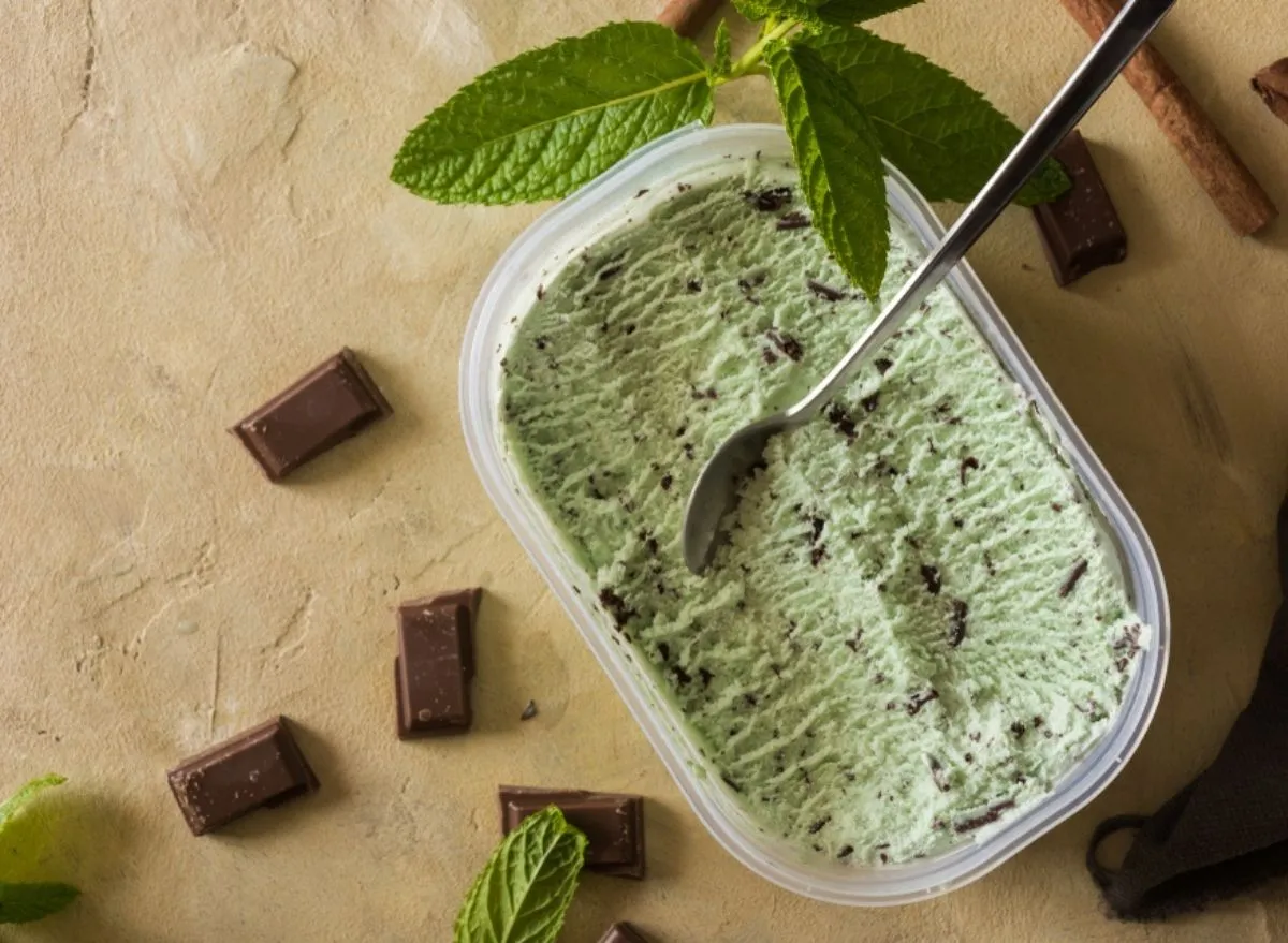 Mint ice cream