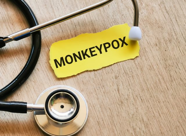 monkeypox tag, medical concept
