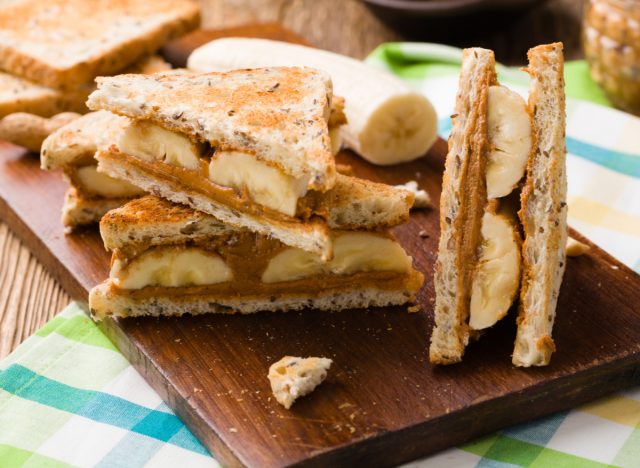 peanut butter banana sandwiches