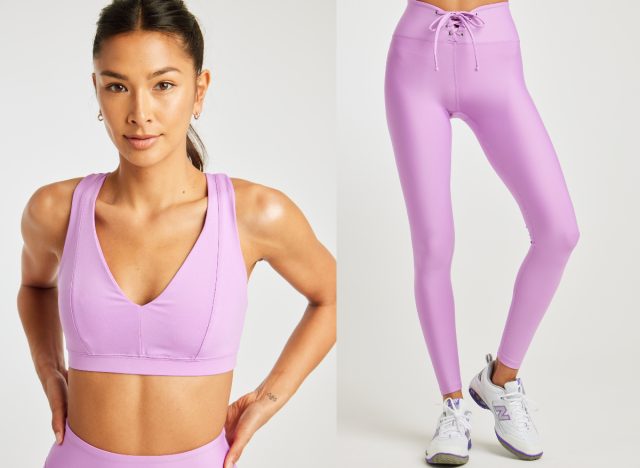 Year of Ours Recycled Poly new activewear collection, sports bra and leggings