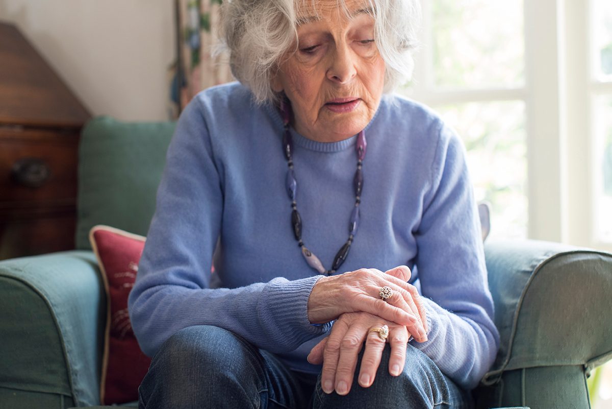Senior,Woman,Suffering,With,Parkinsons,Diesease