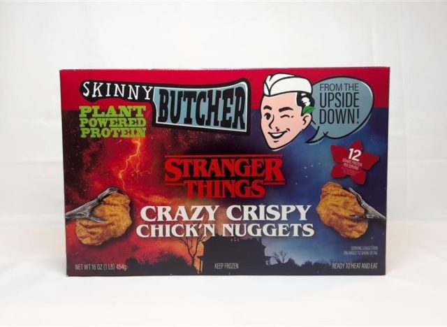 skinny butcher stranger things-themed crazy crispy plant-based chicken nuggets