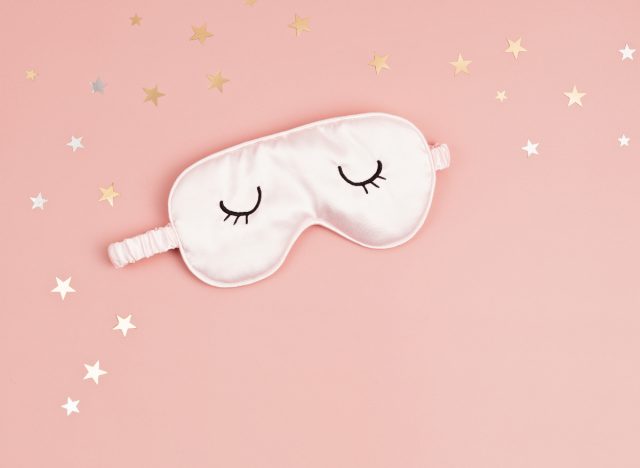 pink sleep mask concept
