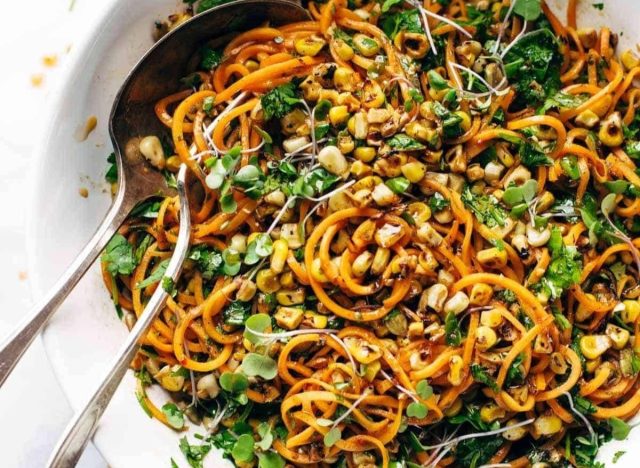 sweet potato noodle salad