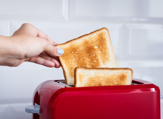 toasting bread