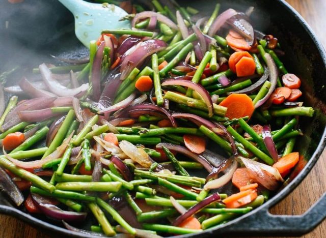 Healthy vegetable quick stir fry recipe