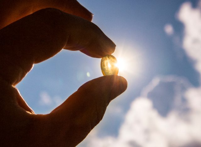 Vitamin D in sunlight, fitness supplement