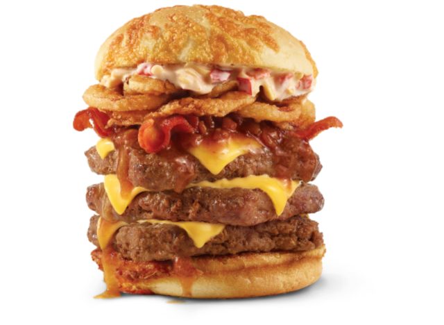Wendy's large bacon cheddar triple cheeseburger