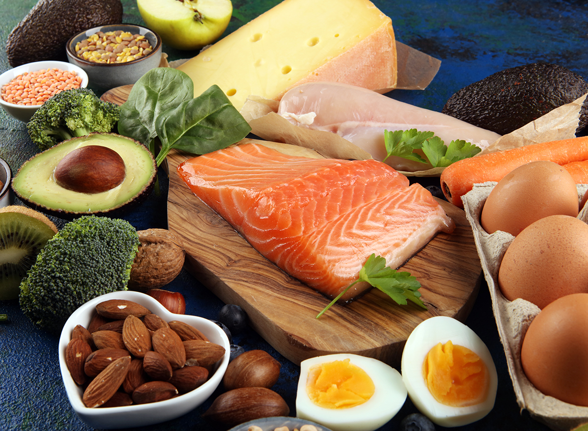 Array of protein foods