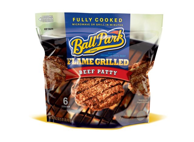 Ball Park Fully-Cooked Flame-Grilled Frozen Beef Patties